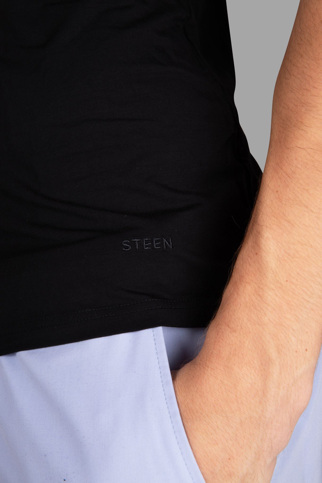 STEEN | Men's Black Bamboo T-Shirt