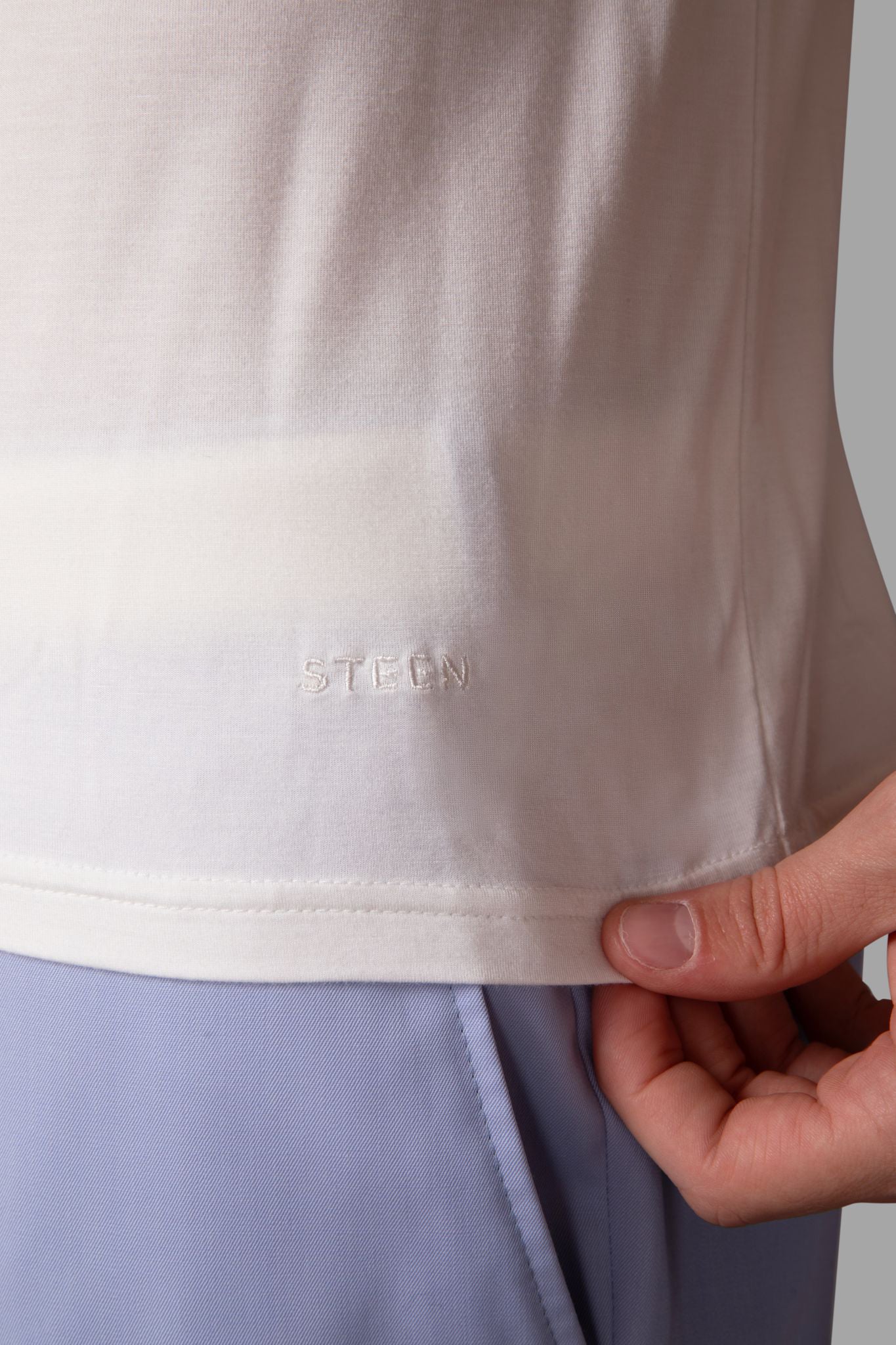 STEEN | Men's White Bamboo T-Shirt