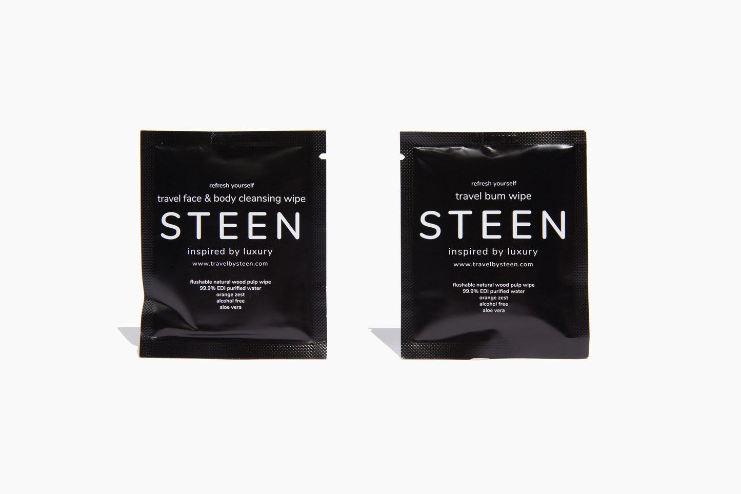 The STEEN Travel Cleansing Wipe Kit
