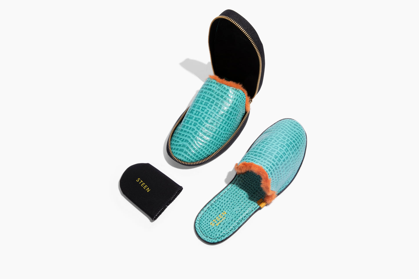 STEEN | luxury leather foldable travel slipper women's fashion