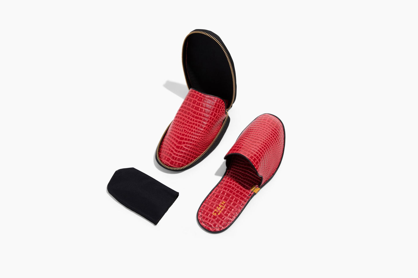 STEEN | luxury leather foldable travel slipper women's fashion