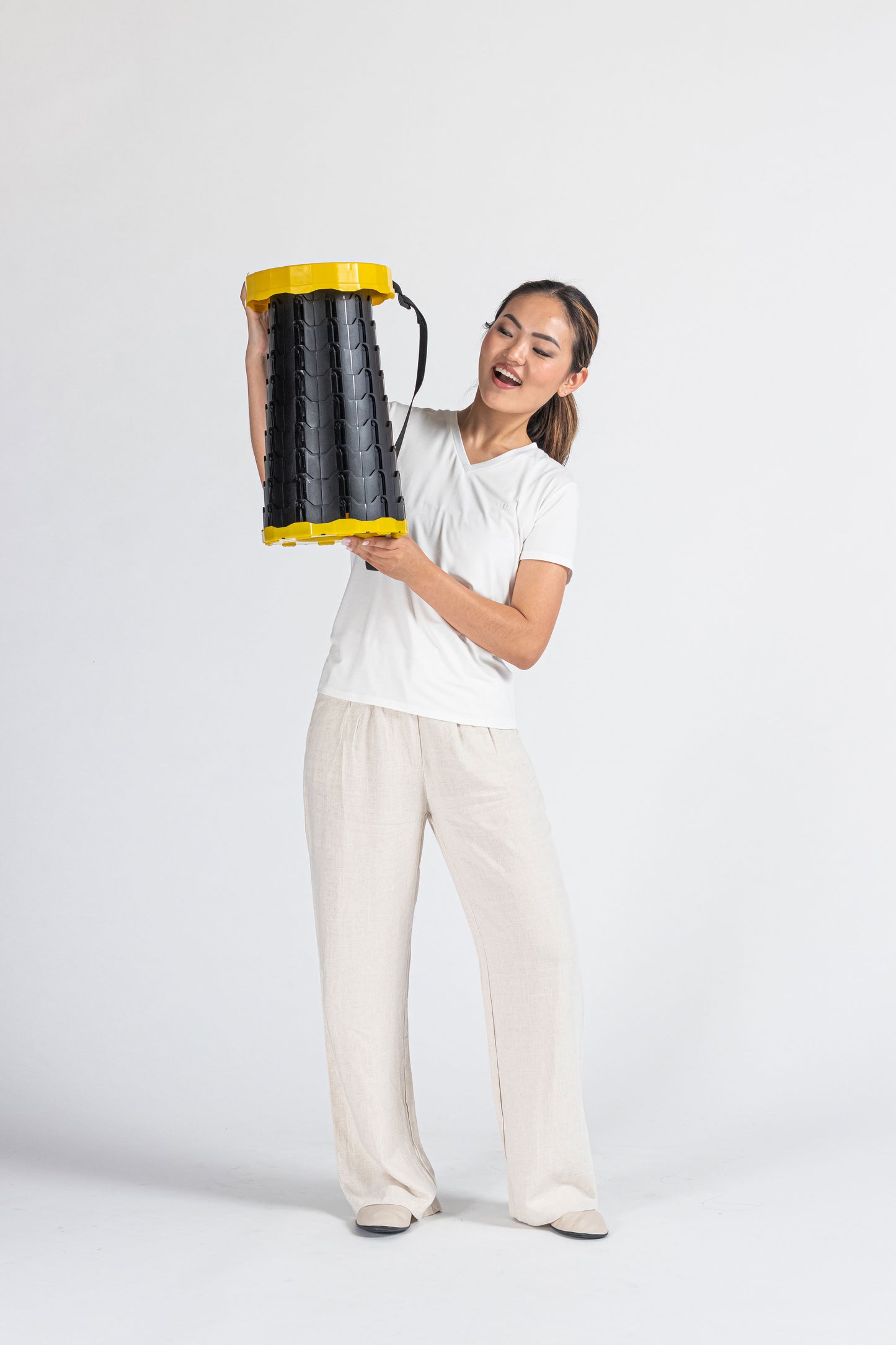 STEEN Telescoping Portable Folding Stool