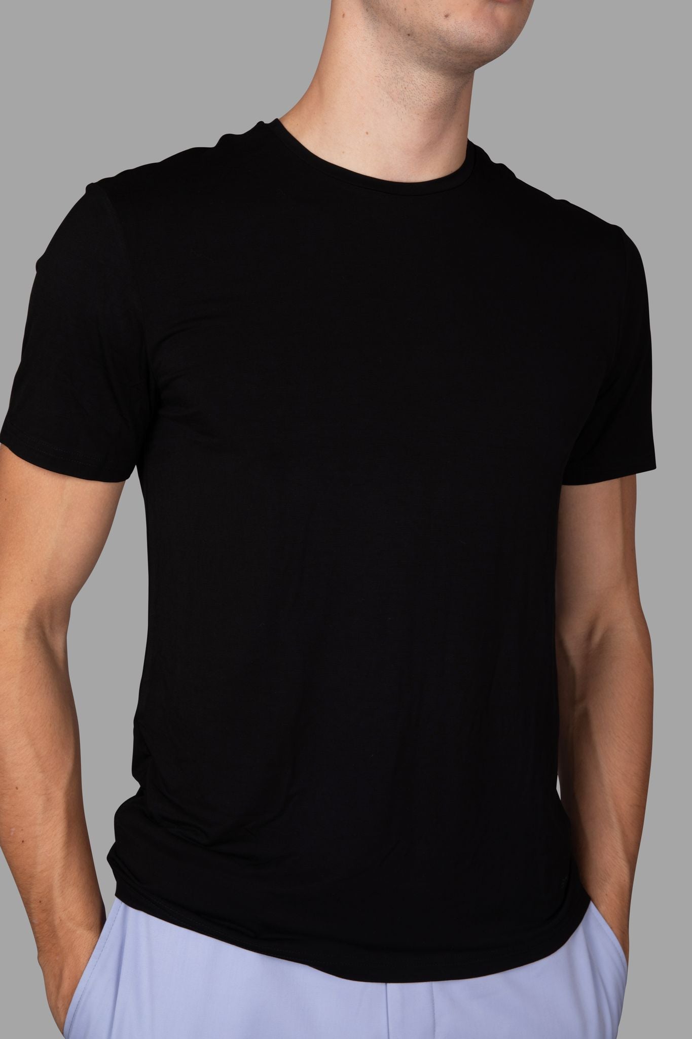 STEEN | Men's Black Bamboo T-Shirt