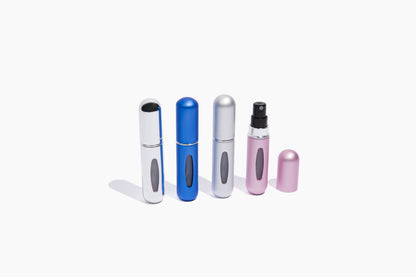 STEEN Portable Travel Perfume / Cologne Atomizer Set of 4