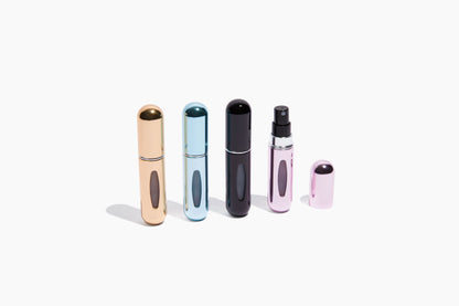 STEEN Portable Travel Perfume / Cologne Atomizer Set of 4