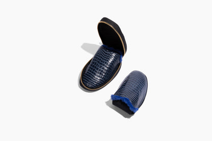 STEEN | luxury leather foldable travel slipper mens fashion