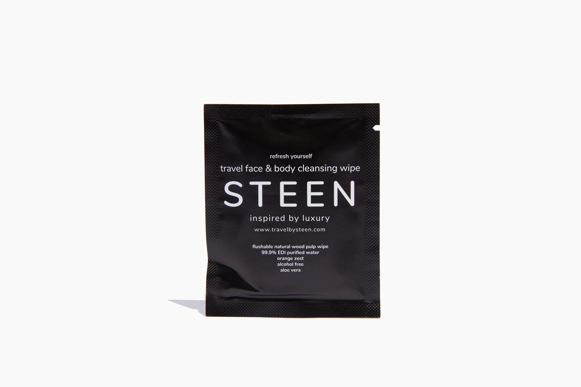 The STEEN travel face & body wipe