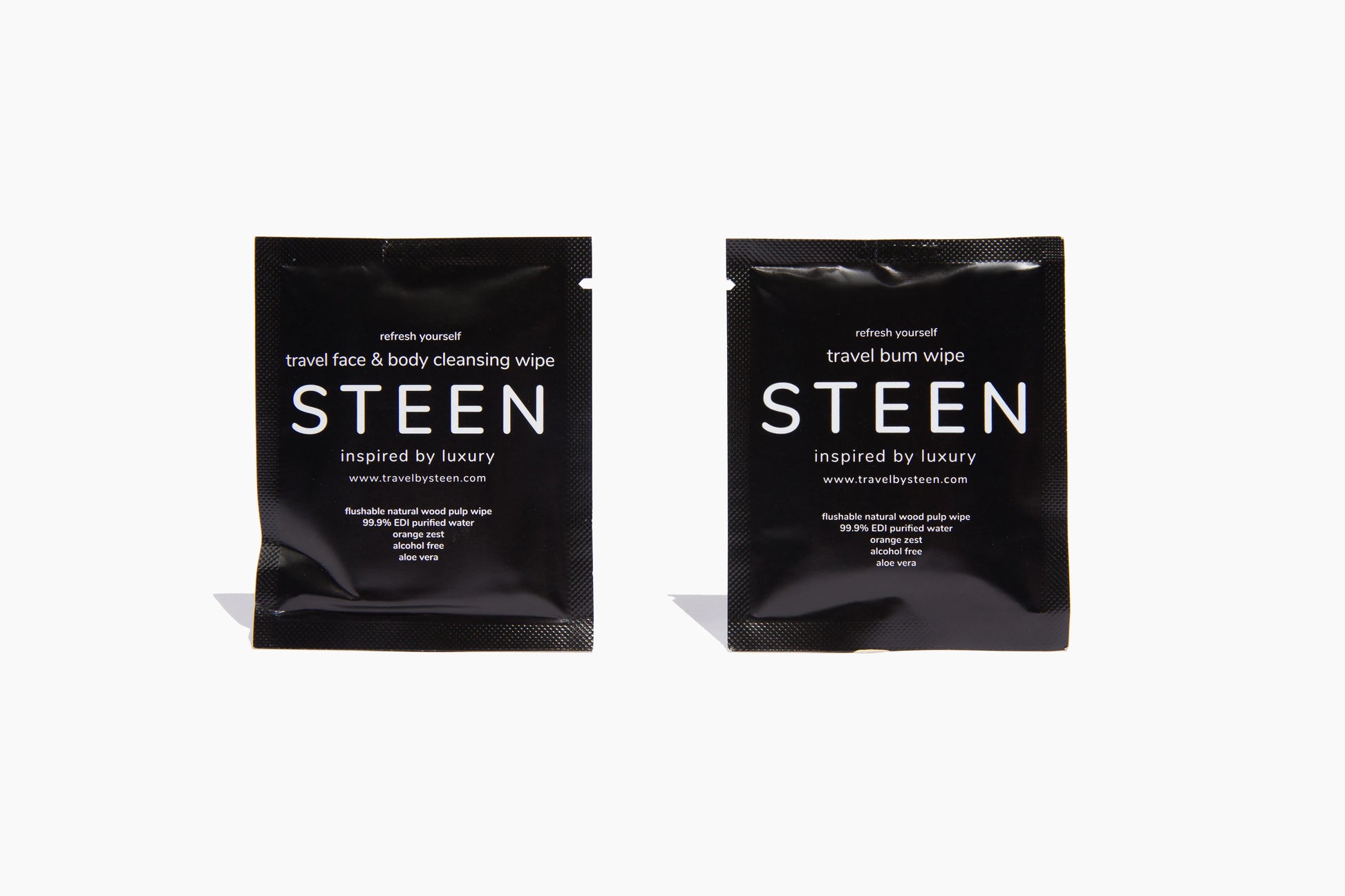 The STEEN Travel Cleansing Wipe Kit 