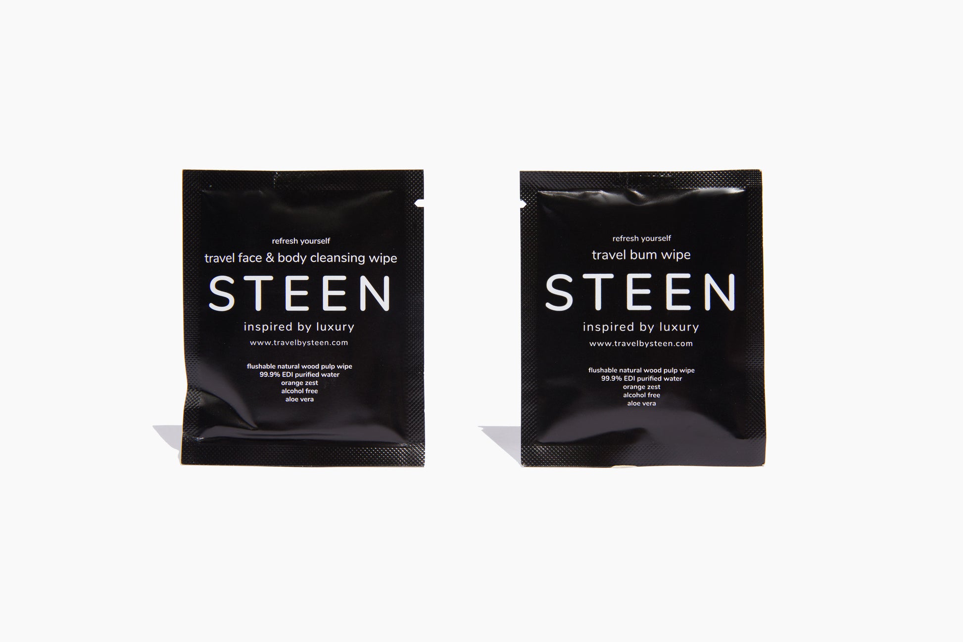 The STEEN Travel Cleansing Wipe Kit 80’s