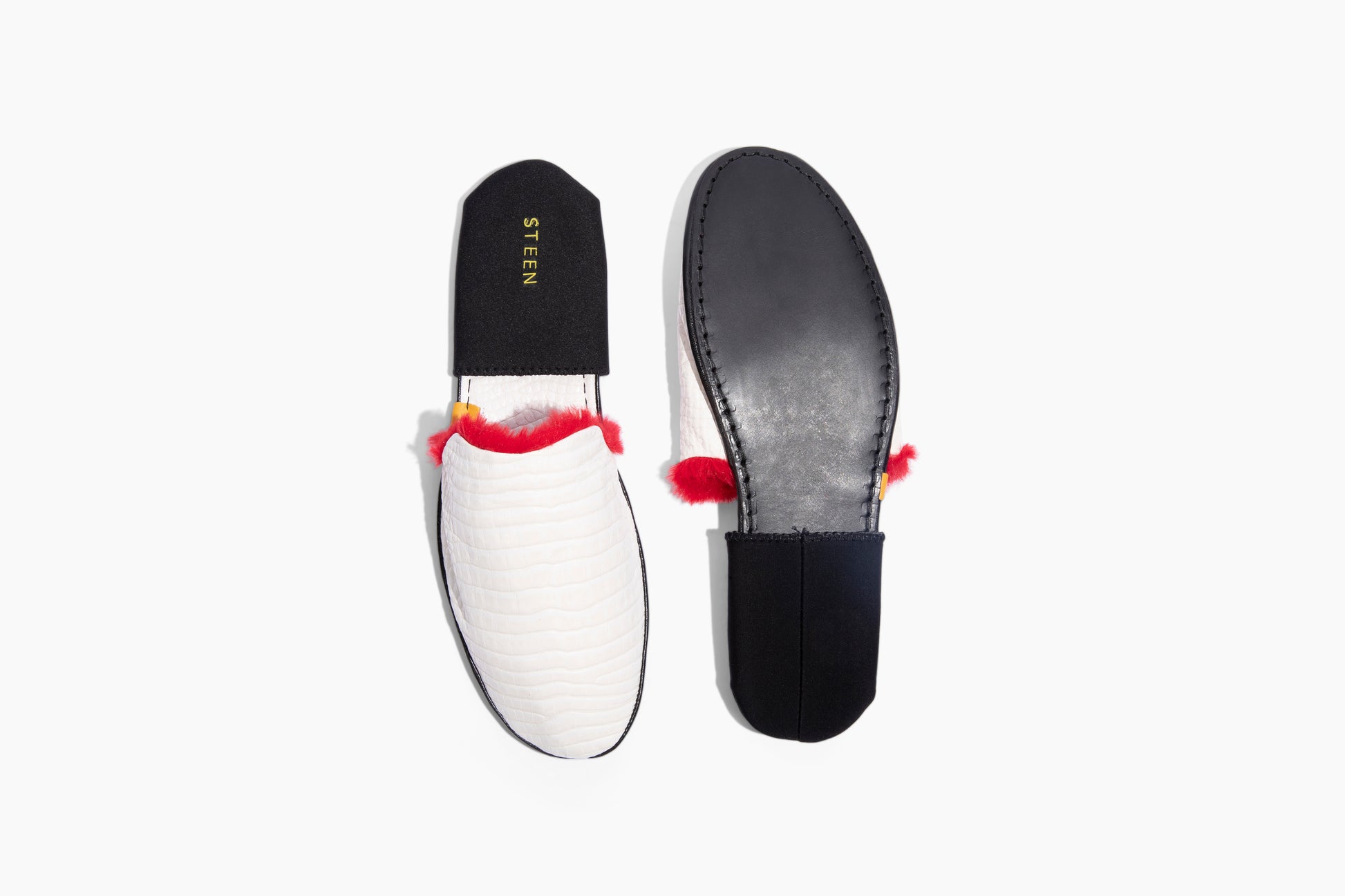 STEEN | luxury leather foldable travel slipper women's fashion