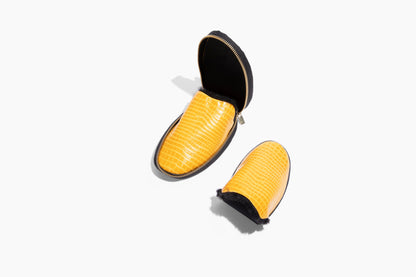 STEEN | luxury travel leather foldable slipper women's fashion