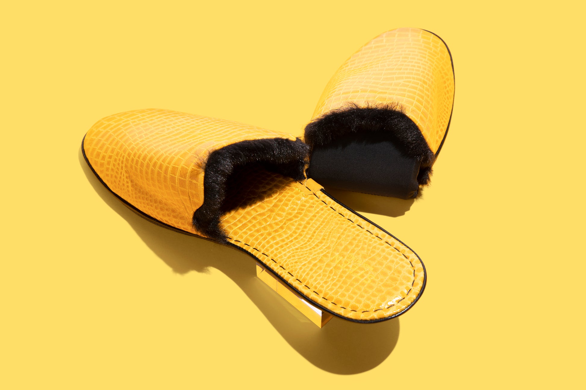 STEEN | luxury travel leather foldable slipper men's fashion